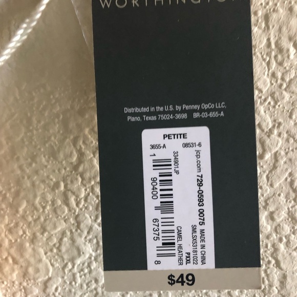 Worthington PXXL Tan Cardigan - Picture 2 of 4